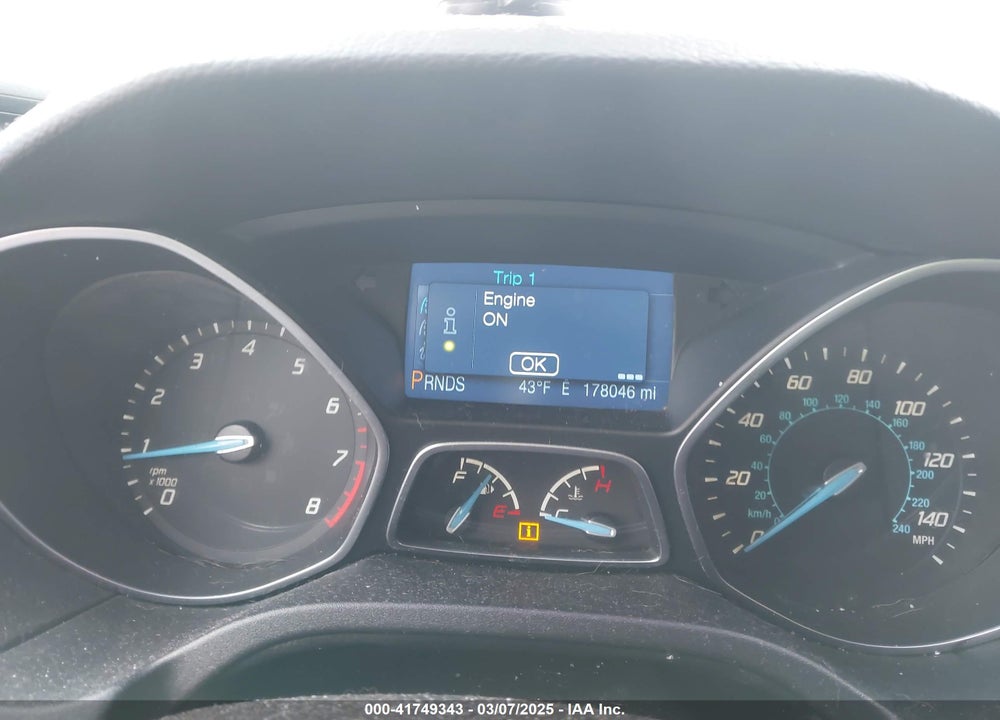 2013 FORD FOCUS VIN: 1FADP3K25DL344446