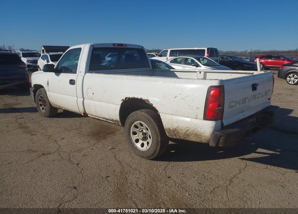 2005 CHEVROLET SILVERADO 1500 WORK TRUCK VIN: 1GCEC14VX5Z220807
