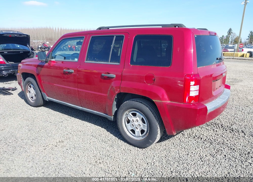 2007 JEEP PATRIOT VIN: 1J8FT28W77D401093