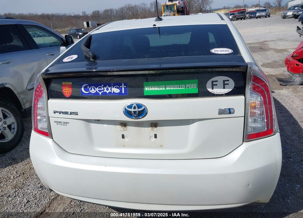 2012 TOYOTA PRIUS VIN: JTDKN3DU7C1495322