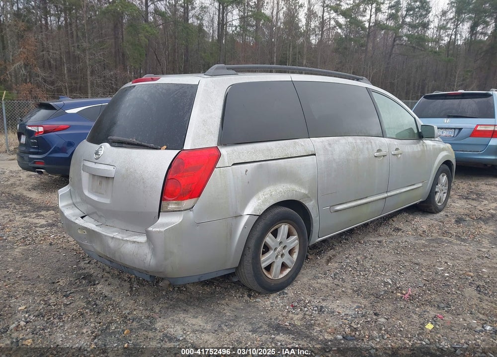 2004 NISSAN QUEST 3.5 SL VIN: 5N1BV28U74N320224