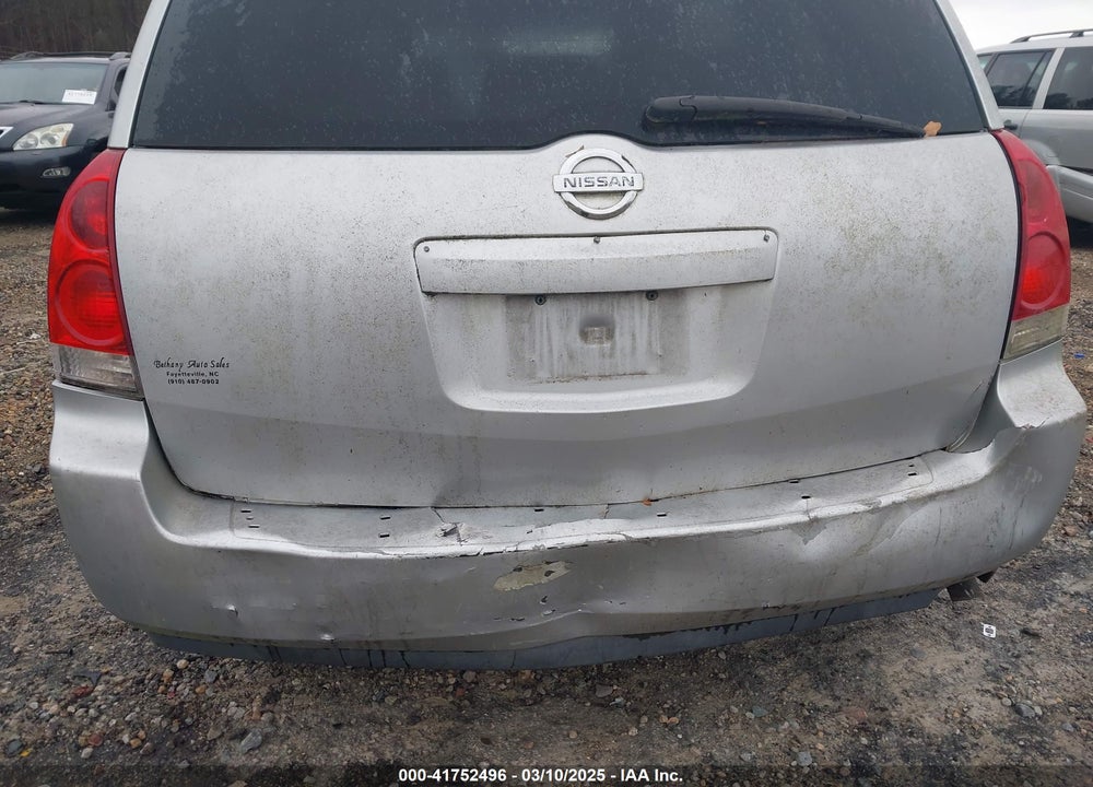 2004 NISSAN QUEST 3.5 SL VIN: 5N1BV28U74N320224