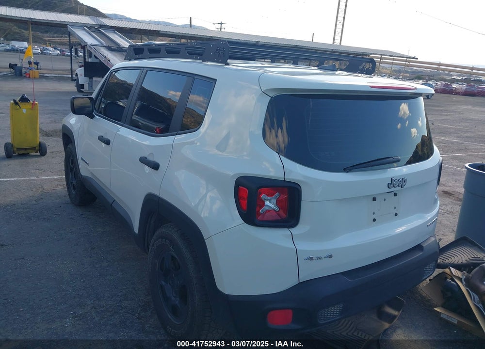 2017 JEEP RENEGADE SPORT 4X4 VIN: ZACCJBAH3HPF38935
