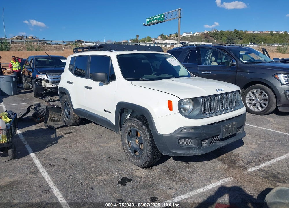 2017 JEEP RENEGADE SPORT 4X4 VIN: ZACCJBAH3HPF38935