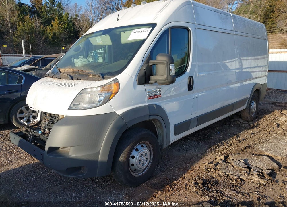 2018 RAM PROMASTER 2500 HIGH ROOF 159 WB VIN: 3C6TRVDG2JE152031