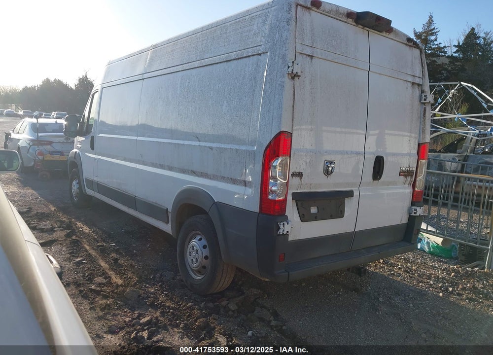 2018 RAM PROMASTER 2500 HIGH ROOF 159 WB VIN: 3C6TRVDG2JE152031