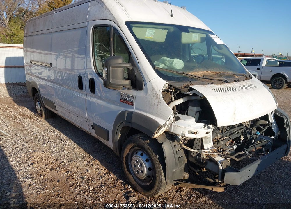 2018 RAM PROMASTER 2500 HIGH ROOF 159 WB VIN: 3C6TRVDG2JE152031