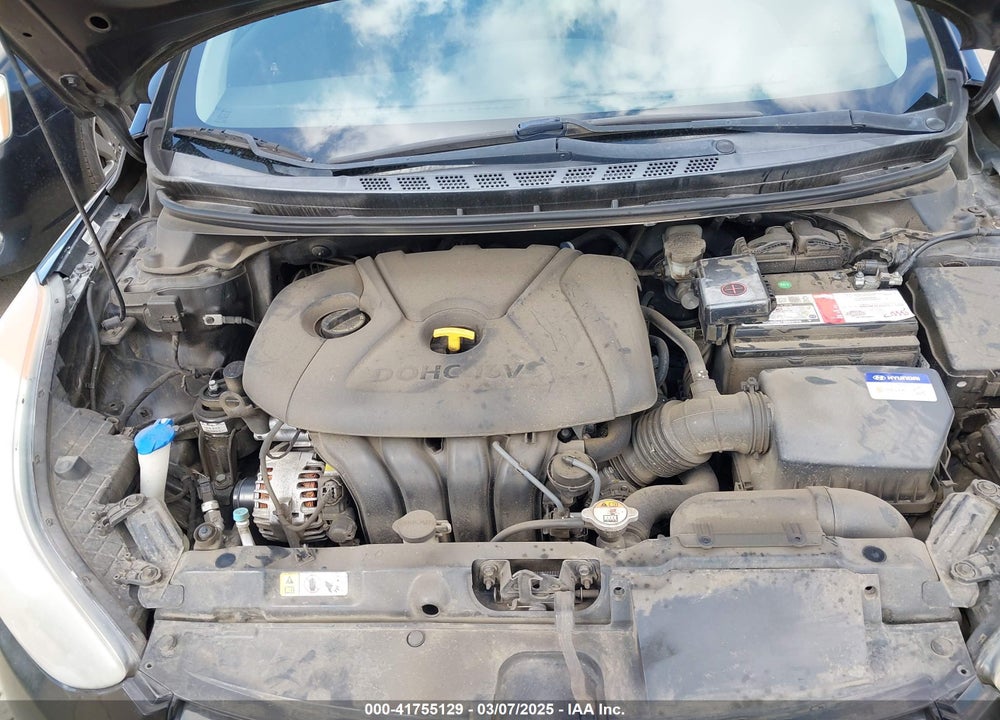 2012 HYUNDAI ELANTRA VIN: KMHDH4AEXCU257090