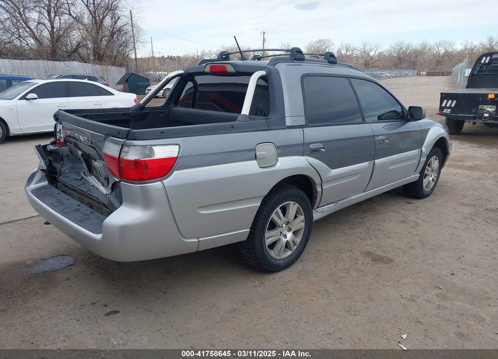 2005 SUBARU BAJA TURBO VIN: 4S4BT63C655104734