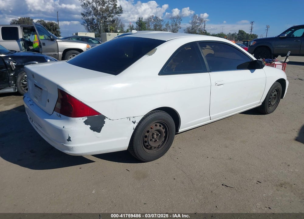 2002 HONDA CIVIC VIN: 1HGEM22532L035360