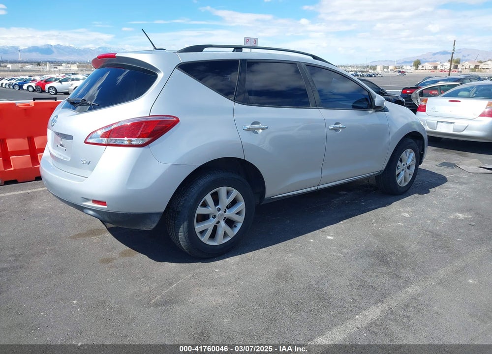 2014 NISSAN MURANO SV VIN: JN8AZ1MU0EW406835