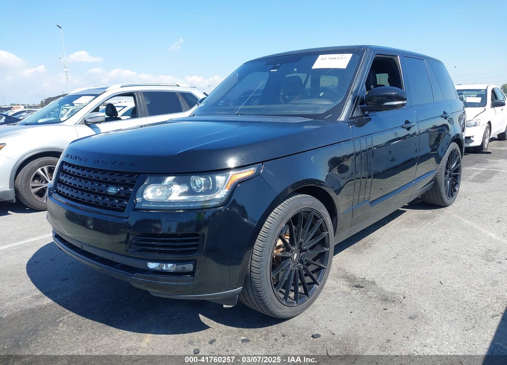 2016 LAND ROVER RANGE ROVER 3.0L V6 SUPERCHARGED VIN: SALGR2VF6GA250207