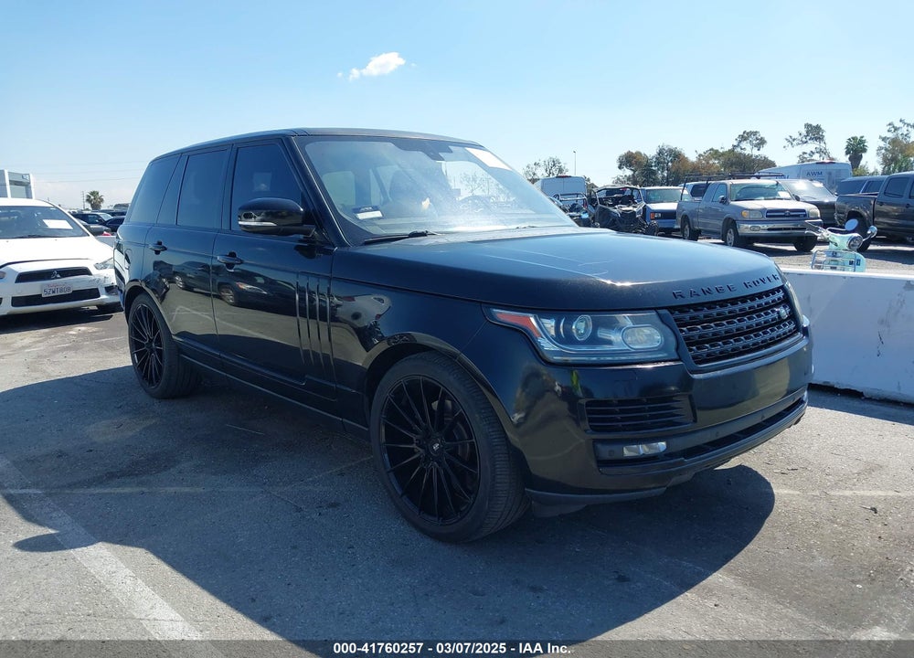 2016 LAND ROVER RANGE ROVER 3.0L V6 SUPERCHARGED VIN: SALGR2VF6GA250207