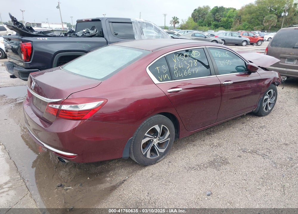 2016 HONDA ACCORD VIN: 1HGCR2F38GA046617