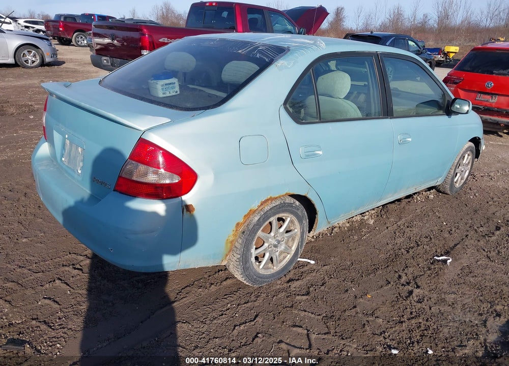 2001 TOYOTA PRIUS VIN: JT2BK12U810037395