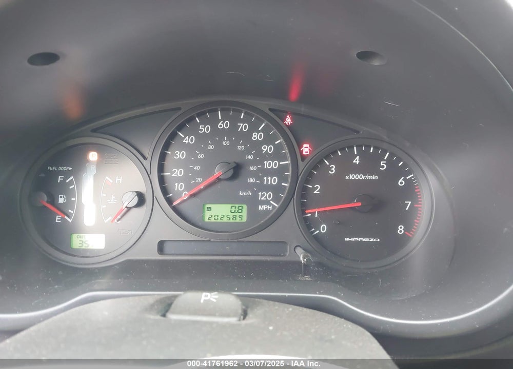 2006 SUBARU IMPREZA VIN: JF1GG67616H812964