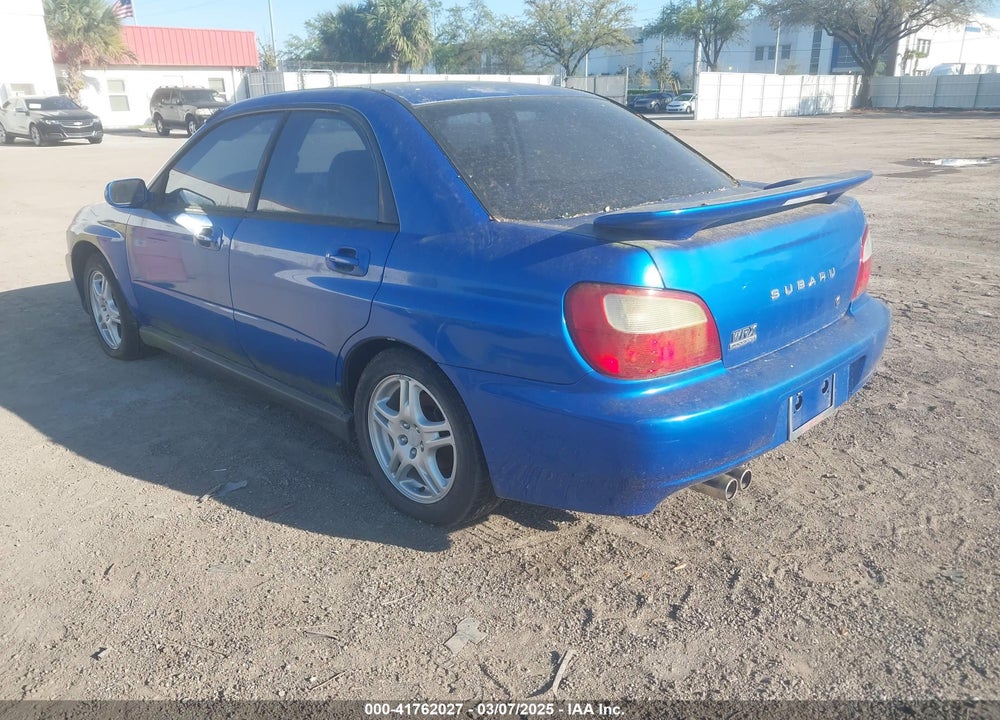 2003 SUBARU IMPREZA WRX VIN: JF1GD29623G502936