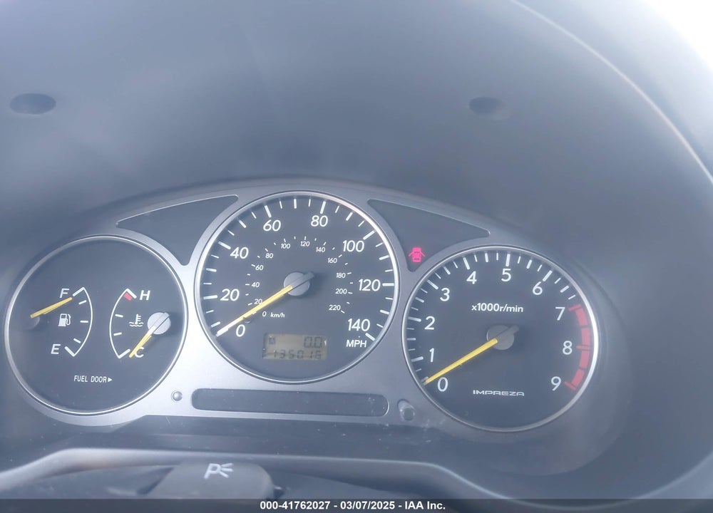 2003 SUBARU IMPREZA WRX VIN: JF1GD29623G502936