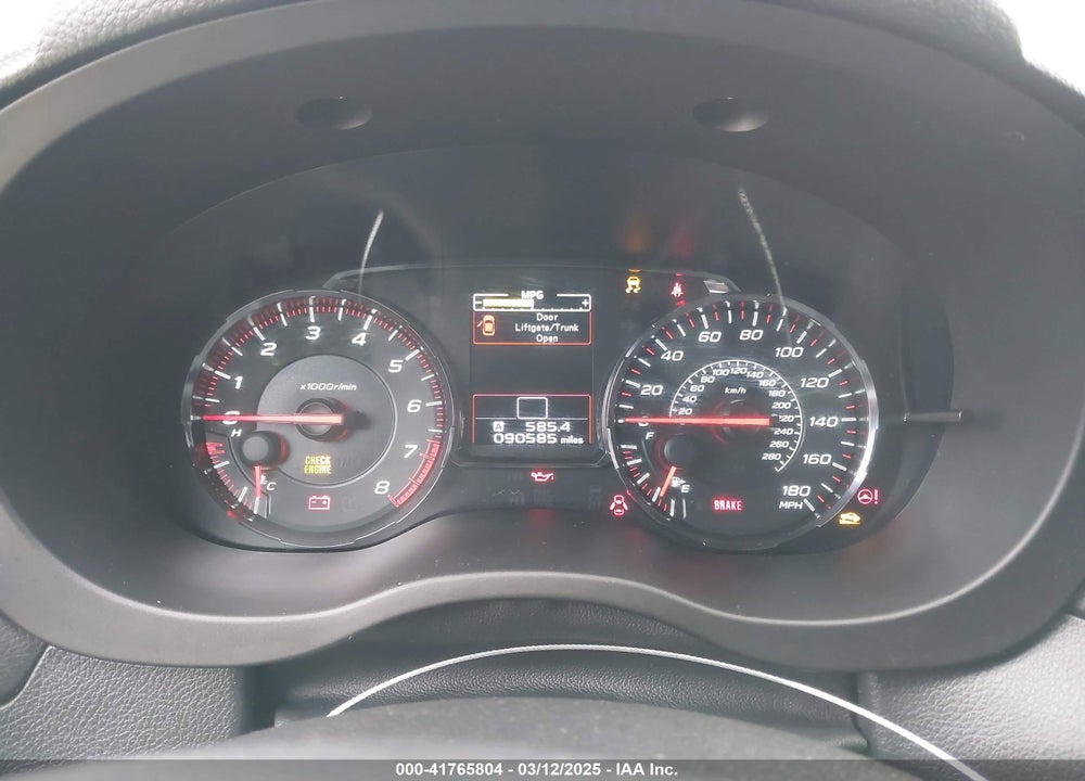 2020 SUBARU WRX VIN: JF1VA1A69L9807067