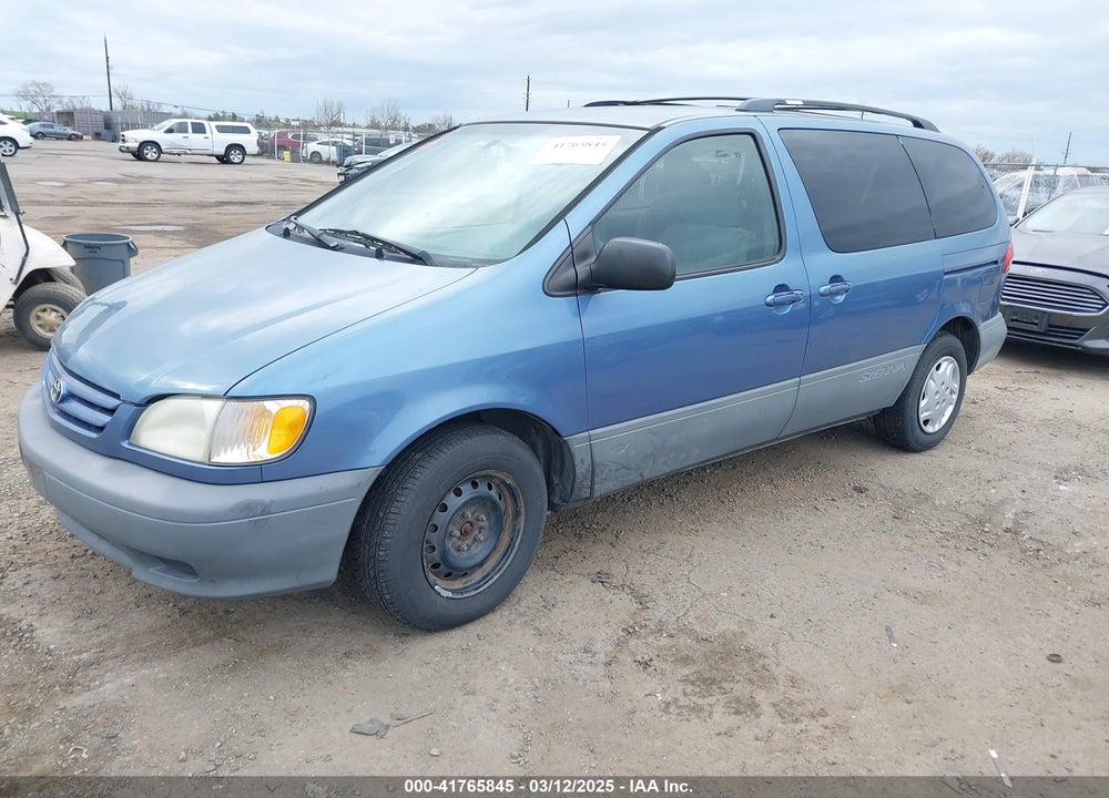 2002 TOYOTA SIENNA VIN: 4T3ZF13C92U424583