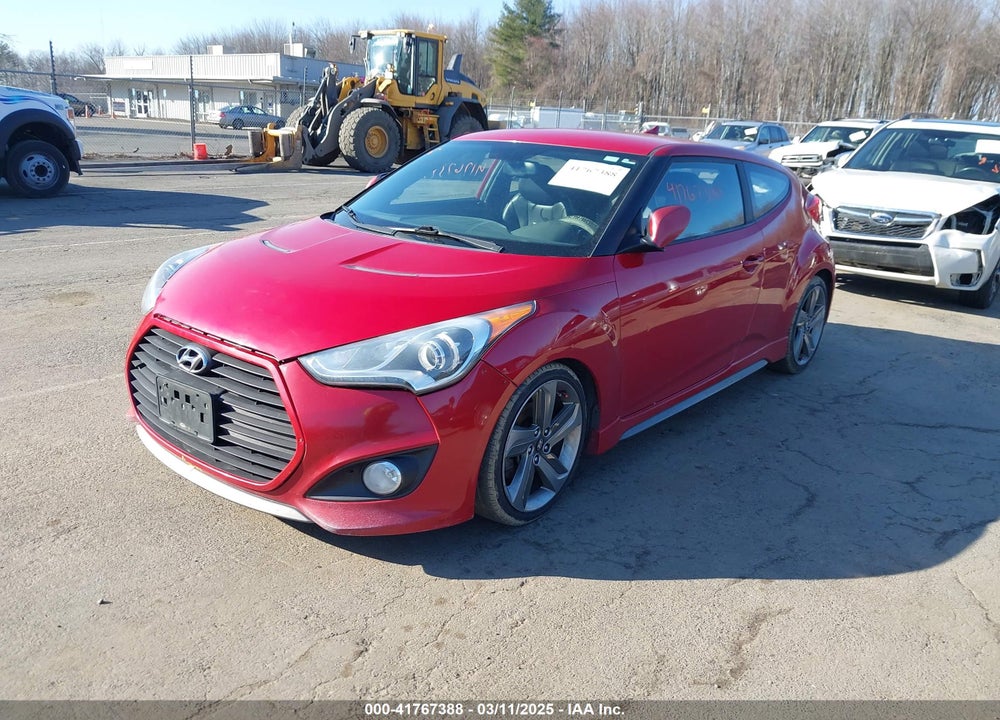 2013 HYUNDAI VELOSTER TURBO W/BLACK VIN: KMHTC6AE3DU135145