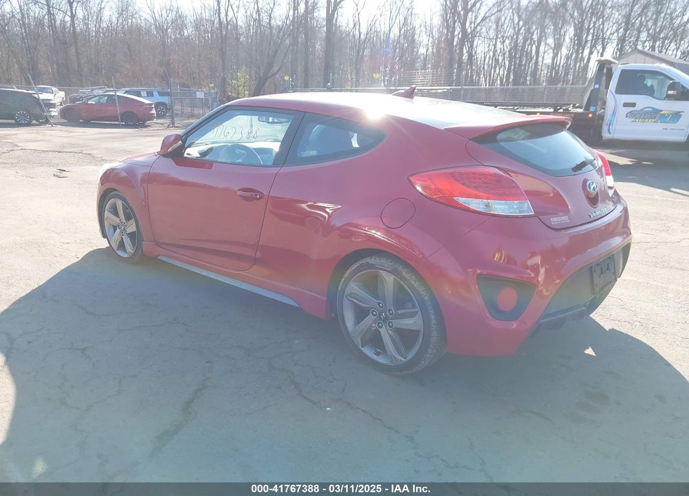 2013 HYUNDAI VELOSTER TURBO W/BLACK VIN: KMHTC6AE3DU135145