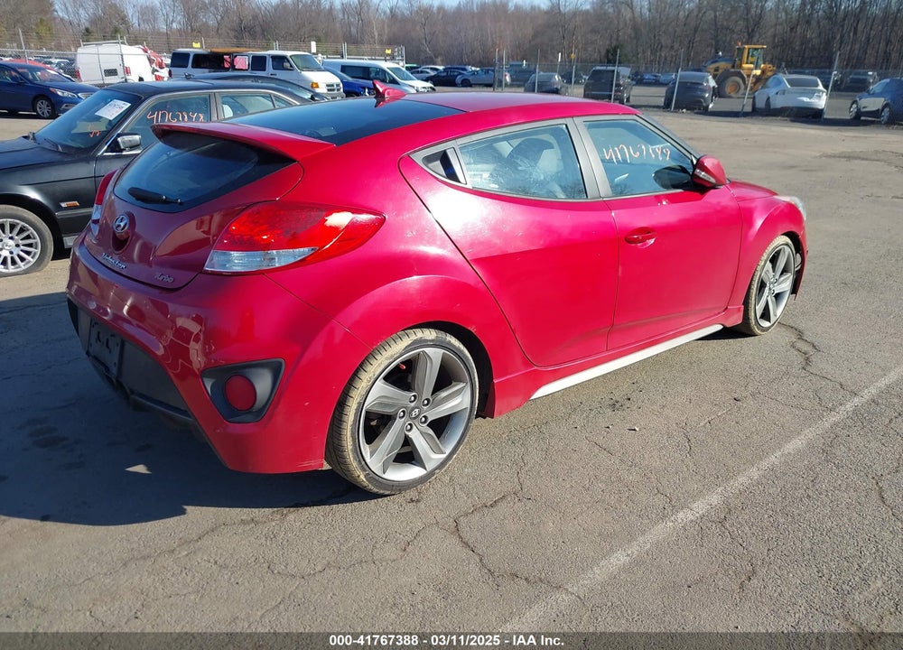 2013 HYUNDAI VELOSTER TURBO W/BLACK VIN: KMHTC6AE3DU135145