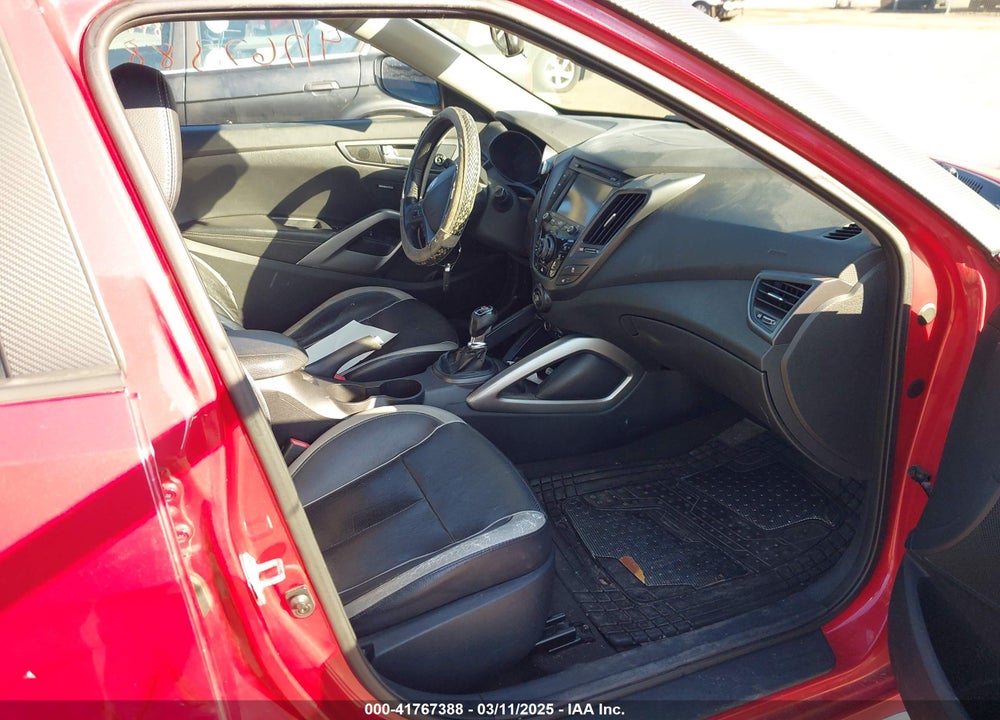 2013 HYUNDAI VELOSTER TURBO W/BLACK VIN: KMHTC6AE3DU135145