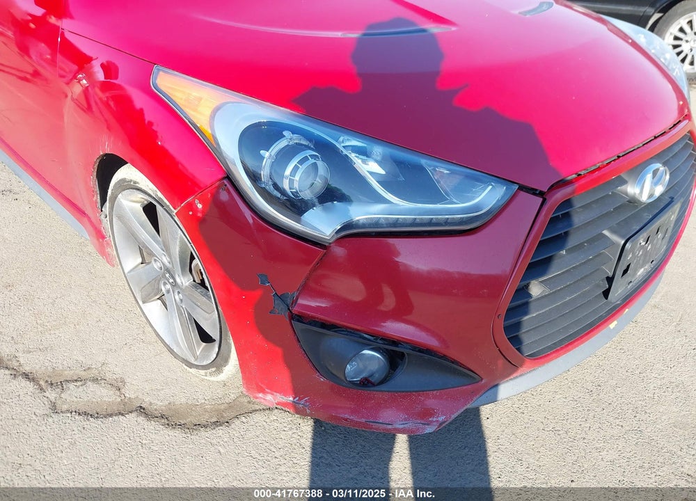 2013 HYUNDAI VELOSTER TURBO W/BLACK VIN: KMHTC6AE3DU135145