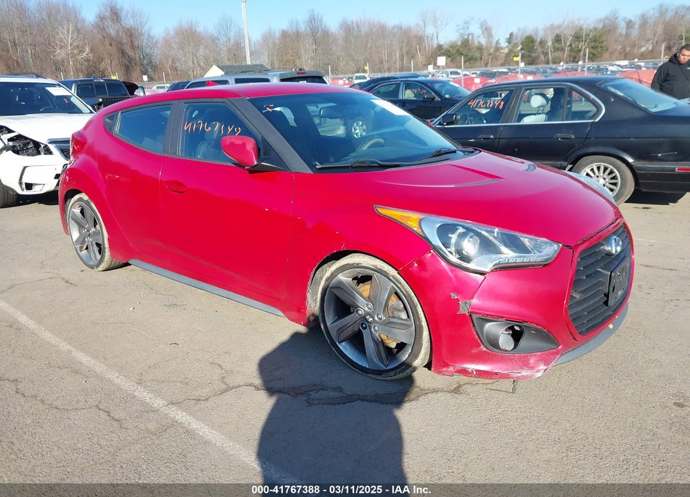 2013 HYUNDAI VELOSTER TURBO W/BLACK VIN: KMHTC6AE3DU135145
