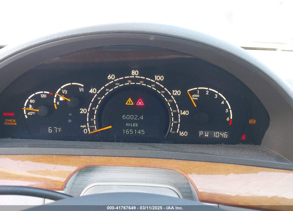 2000 MERCEDES-BENZ S 430 VIN: WDBNG70J8YA071910