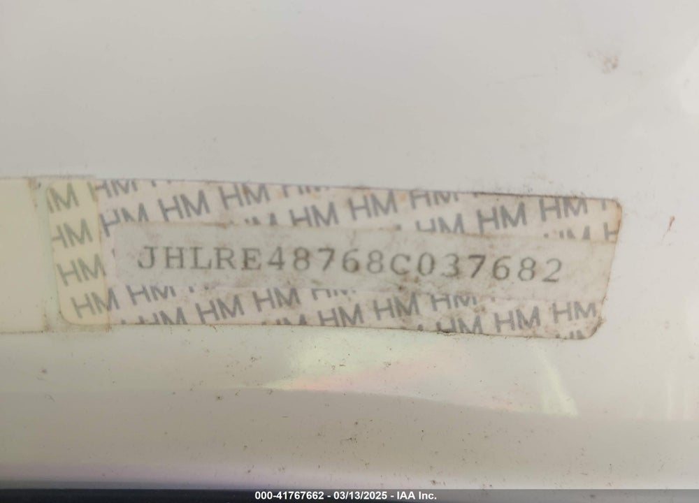 2008 HONDA CR-V VIN: JHLRE48768C037682
