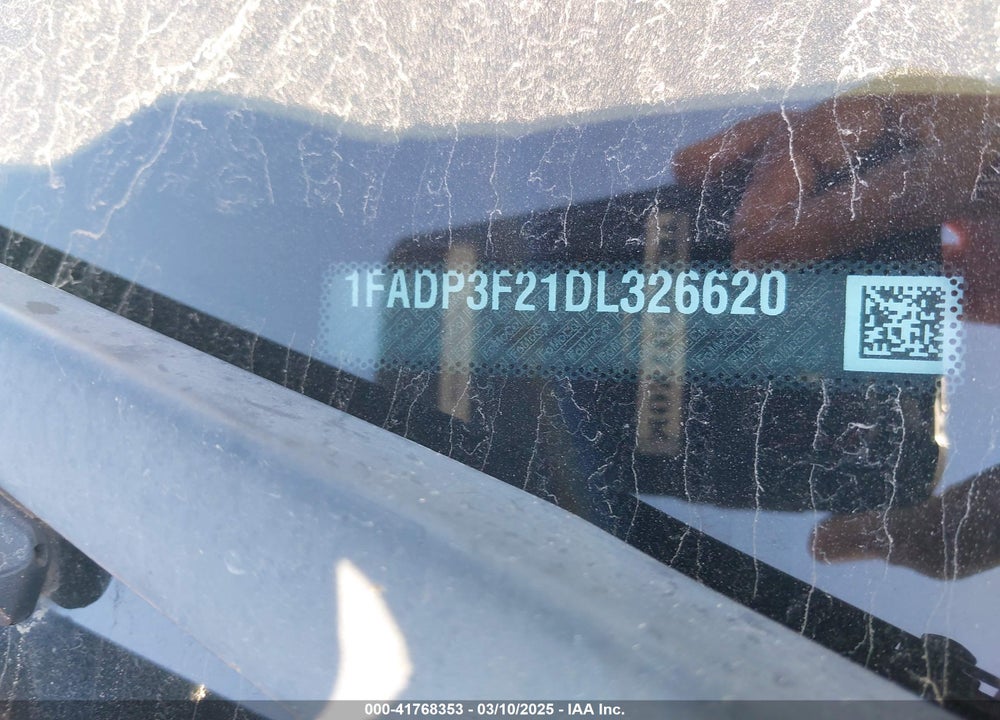 2013 FORD FOCUS VIN: 1FADP3F21DL326620