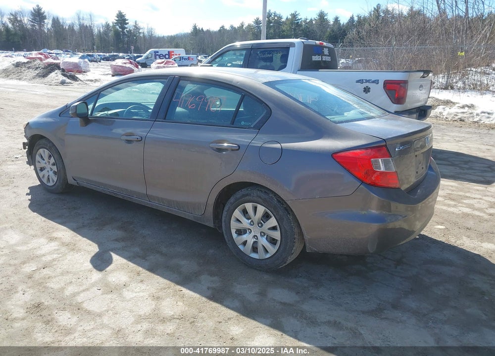 2012 HONDA CIVIC VIN: 2HGFB2F57CH612040