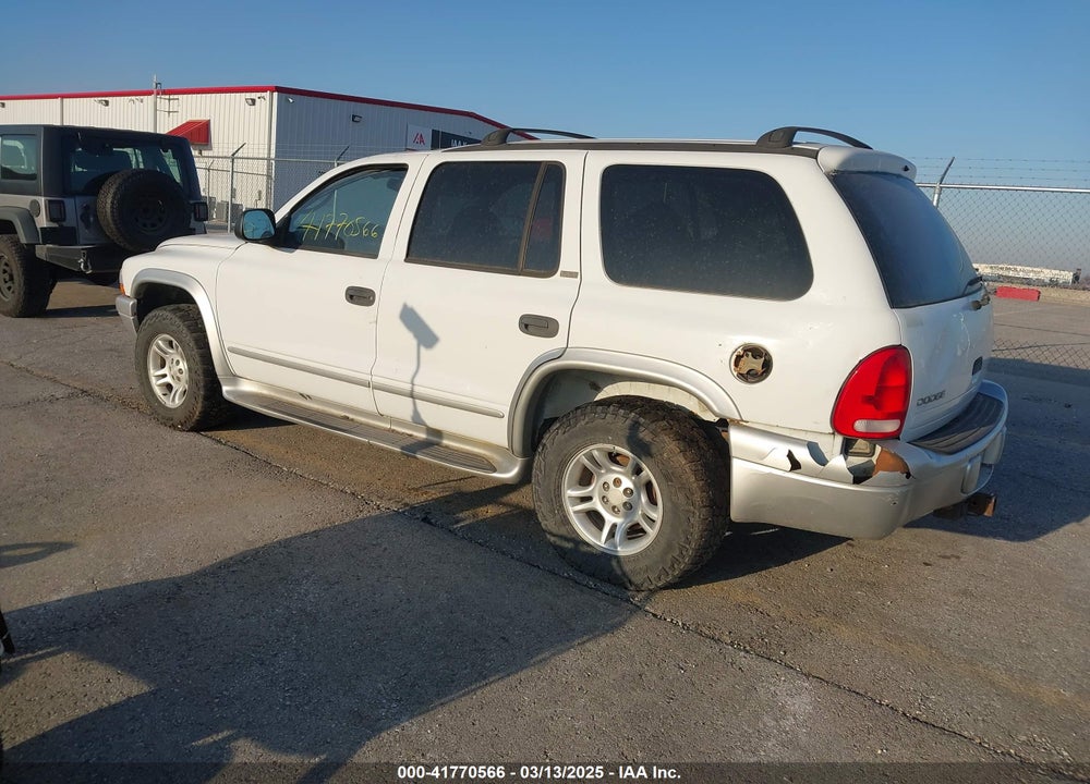 2002 DODGE DURANGO VIN: 1B4HS58N72F221344