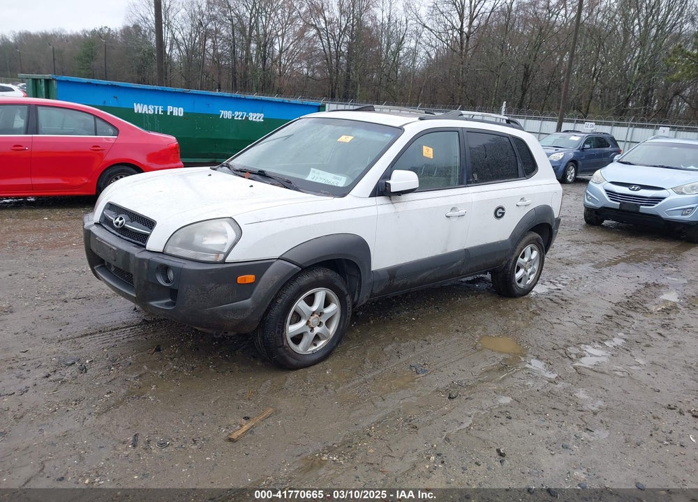 2005 HYUNDAI TUCSON GLS/LX VIN: KM8JN12D85U084026