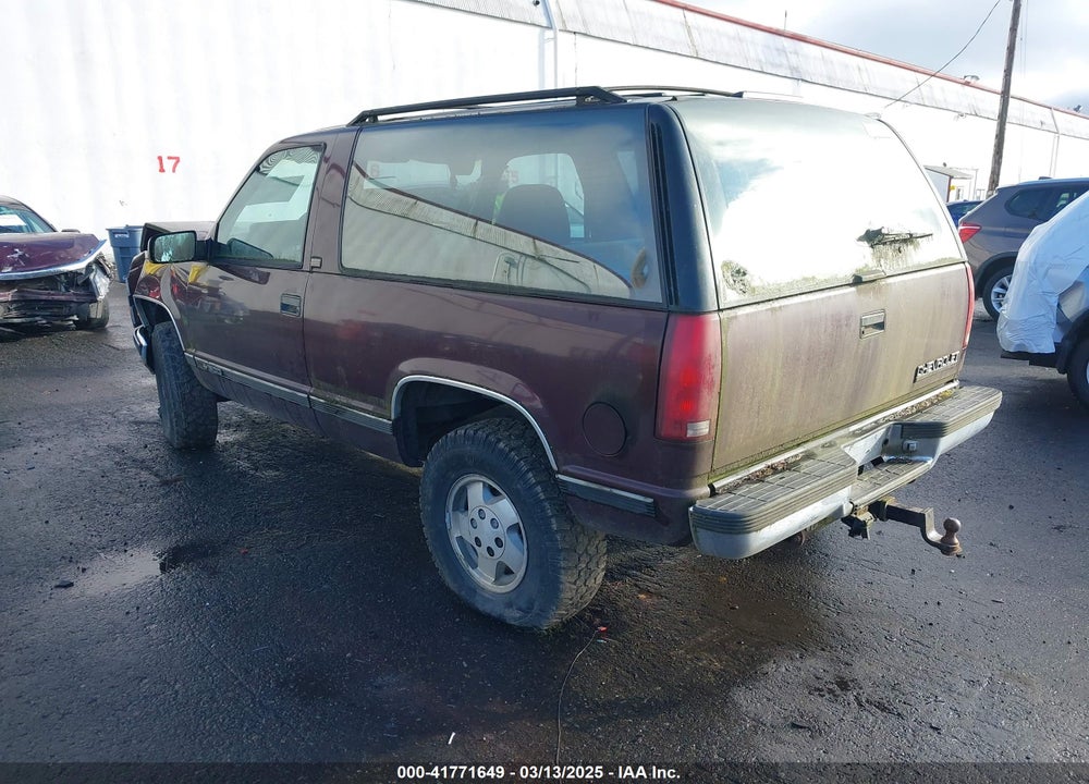 1994 CHEVROLET BLAZER VIN: 1GNEK18K4RJ325485