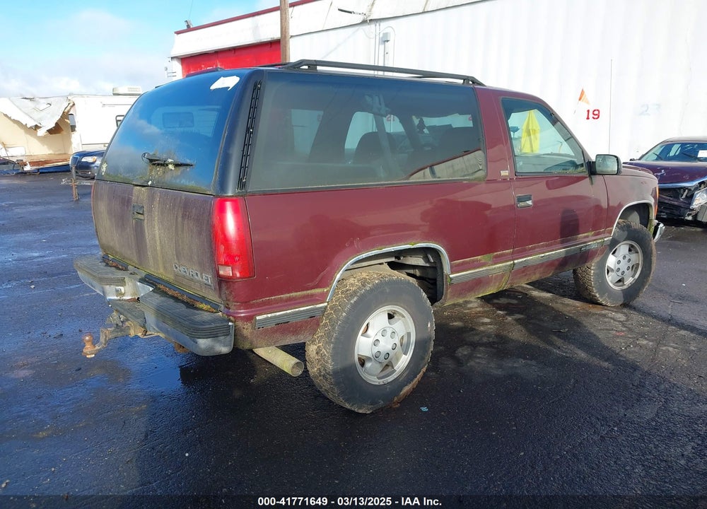1994 CHEVROLET BLAZER VIN: 1GNEK18K4RJ325485