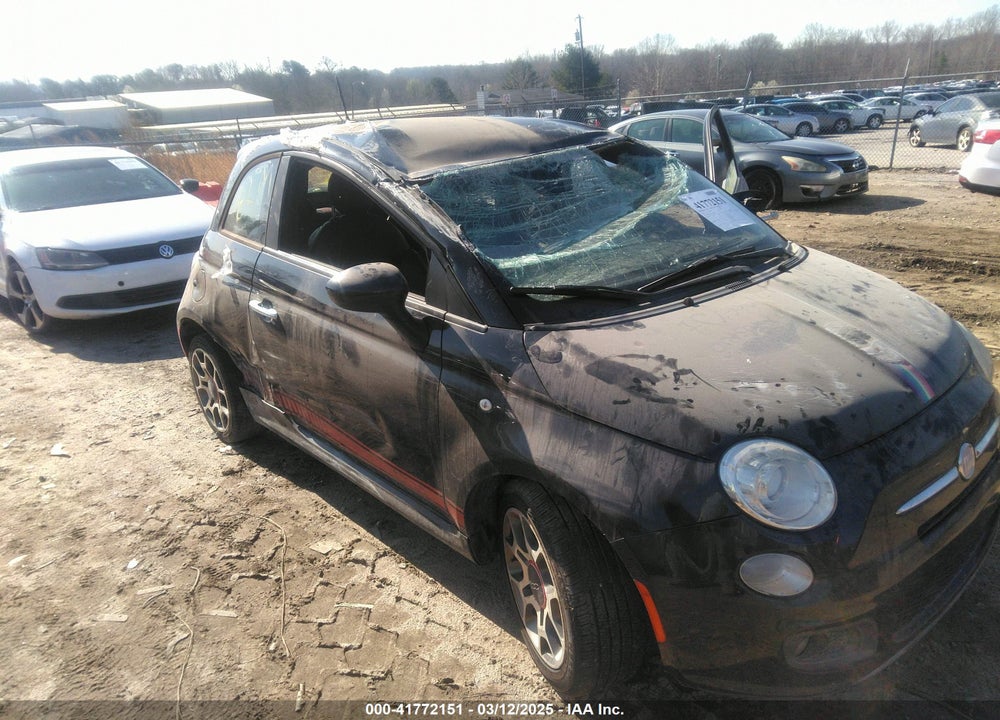 2012 FIAT 500 VIN: 3C3CFFBR3CT370462