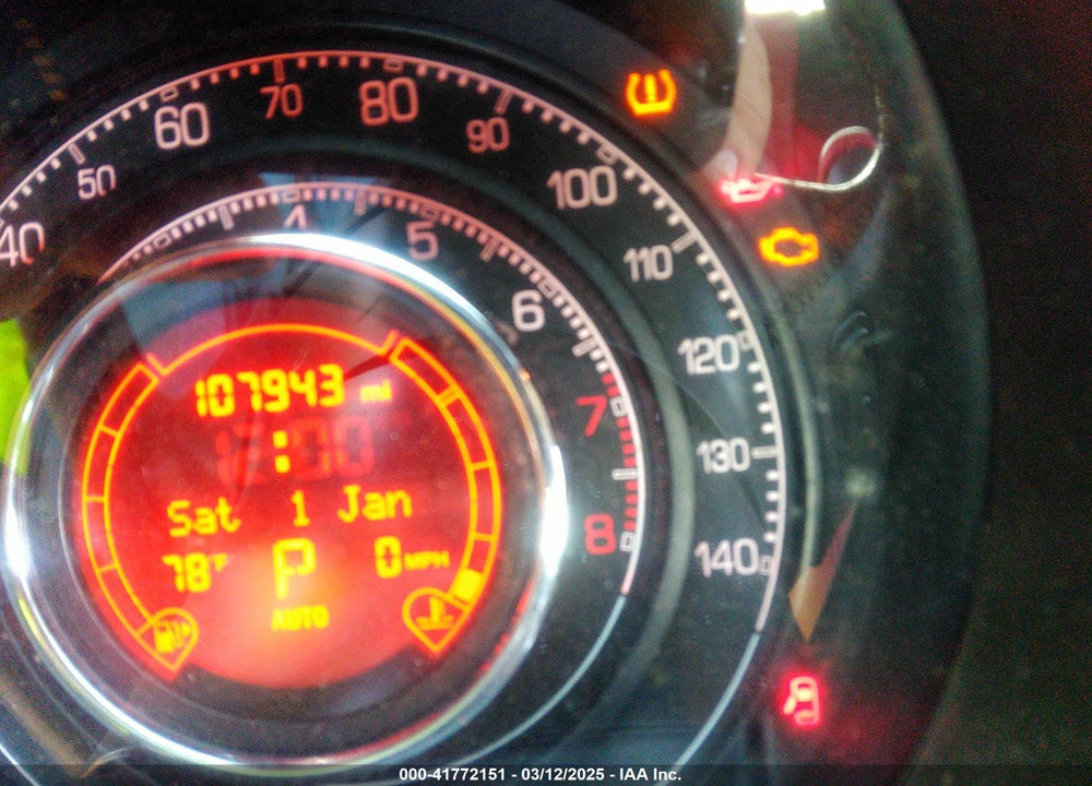 2012 FIAT 500 VIN: 3C3CFFBR3CT370462
