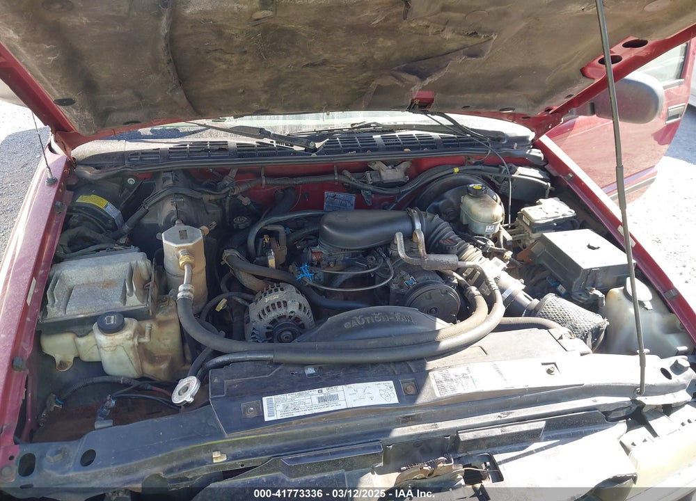 2002 CHEVROLET S-10 VIN: 1GCCS19W428178485