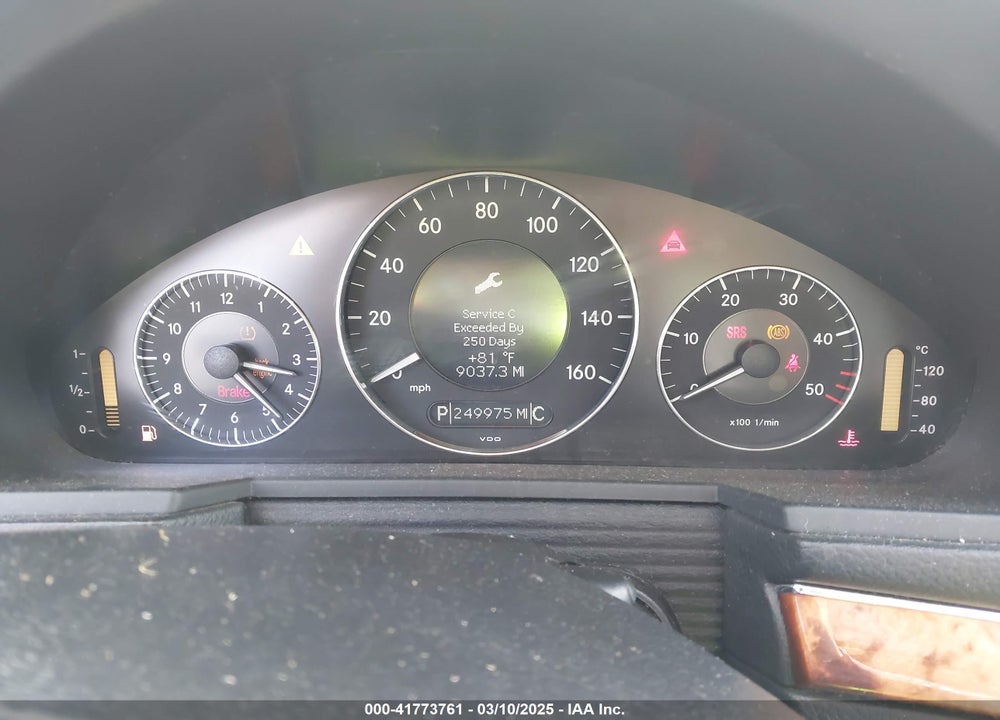2008 MERCEDES-BENZ E 320 BLUETEC VIN: WDBUF22X08B324795
