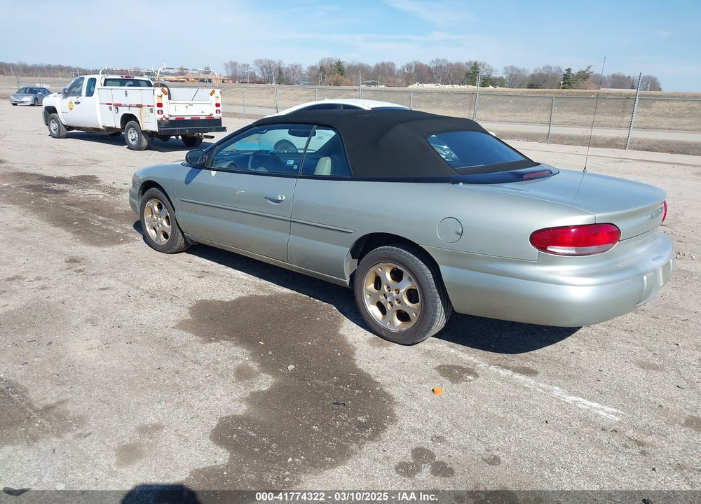1999 CHRYSLER SEBRING VIN: 3C3EL55H6XT603058