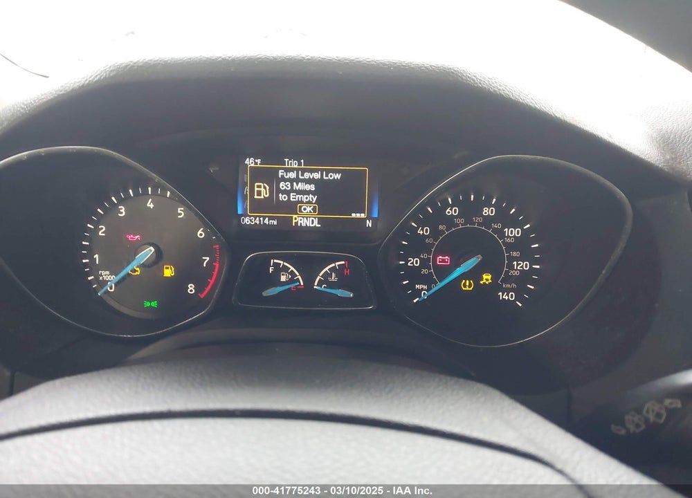 2016 FORD FOCUS VIN: 1FADP3K21GL318060