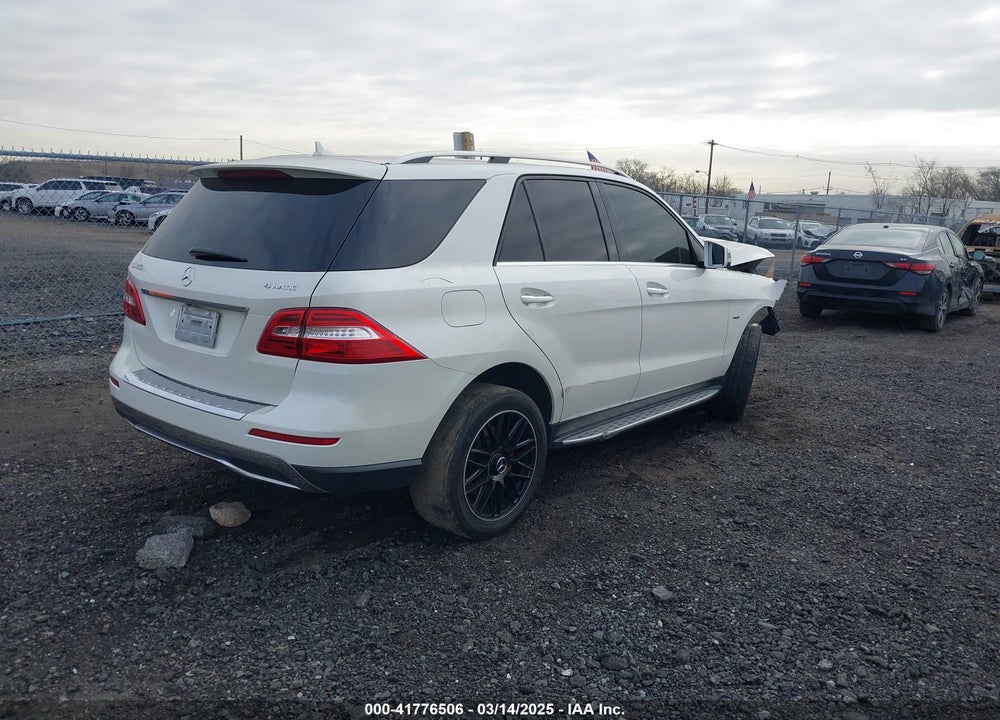 2012 MERCEDES-BENZ ML 350 VIN: 4JGDA5HB6CA081954