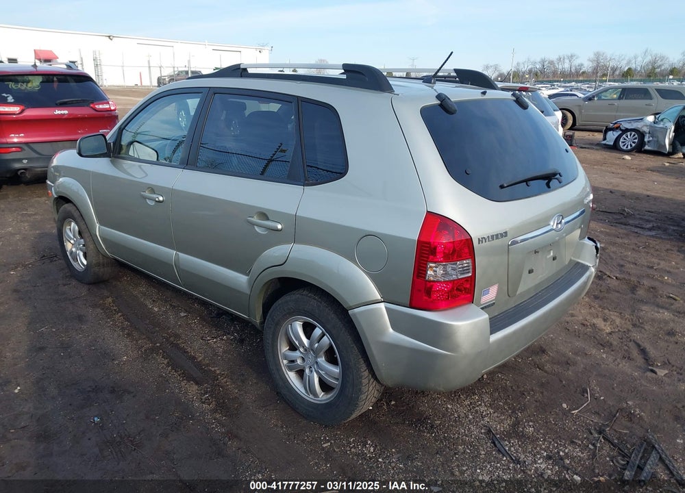 2007 HYUNDAI TUCSON VIN: KM8JN12D47U485334