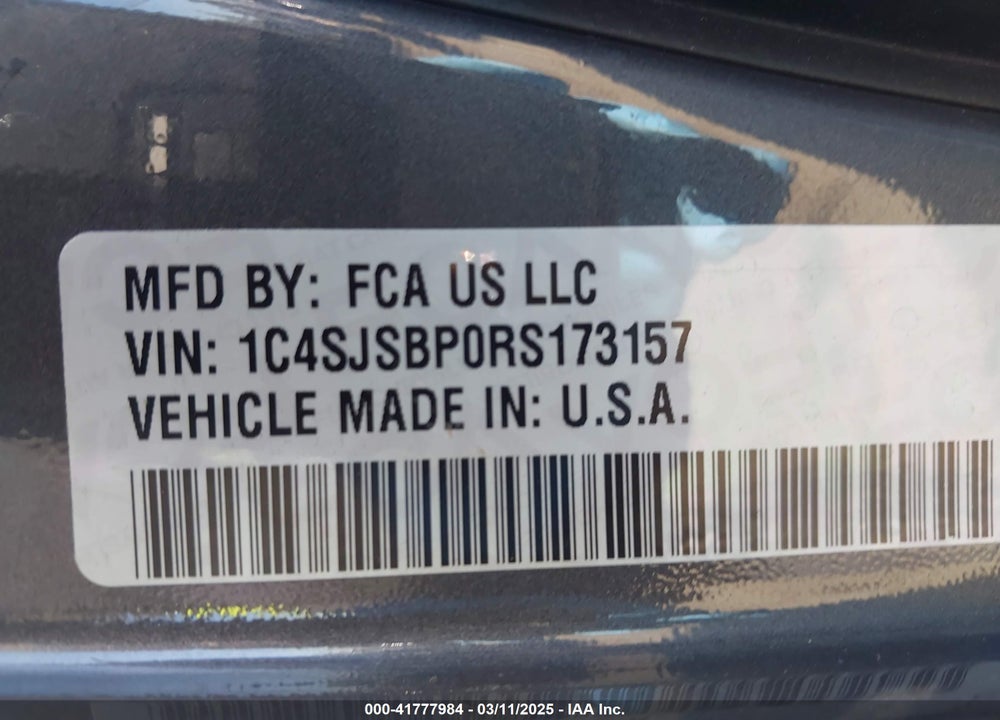 2024 JEEP WAGONEER L VIN: 1C4SJSBP0RS173157