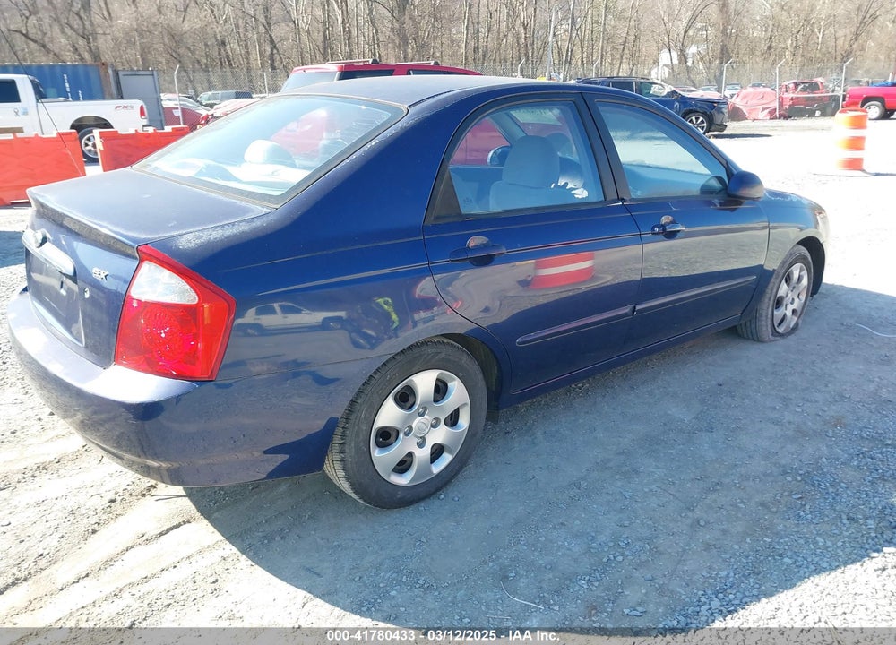 2006 KIA SPECTRA VIN: KNAFE121165251240