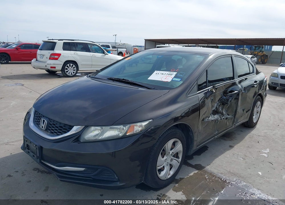 2013 HONDA CIVIC LX VIN: 19XFB2F59DE074971