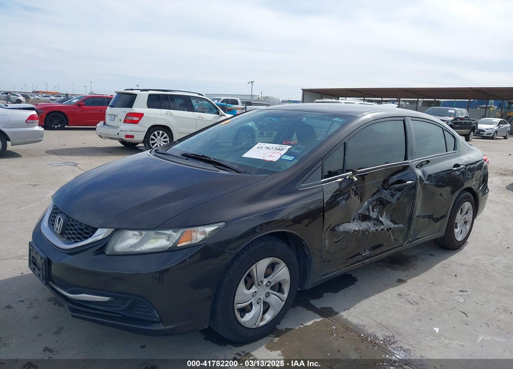 2013 HONDA CIVIC LX VIN: 19XFB2F59DE074971